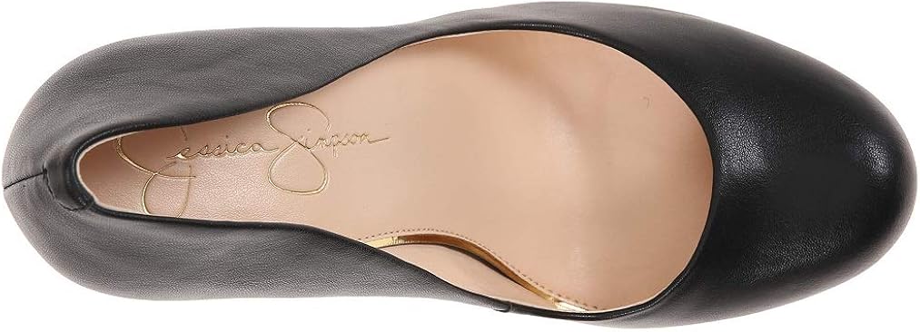 Jessica Simpson Women's Calie Round Toe Classic Heels Pumps Shoes 11 Black Sleek
