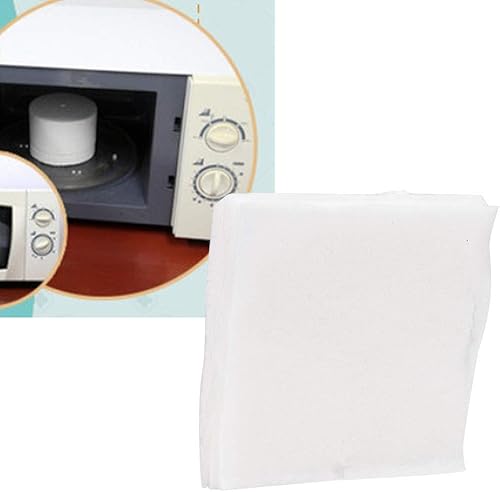 Miniatura 5 de Papel de horno, 1 juego10 piezas de papel ignífugo de fibra de cerámica, papel blanco para horno de microondas para bricolaje fusionar joyas de