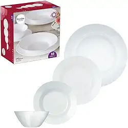 Aparelho de Jantar, Menu, 16 Peças, Branco, Duralex