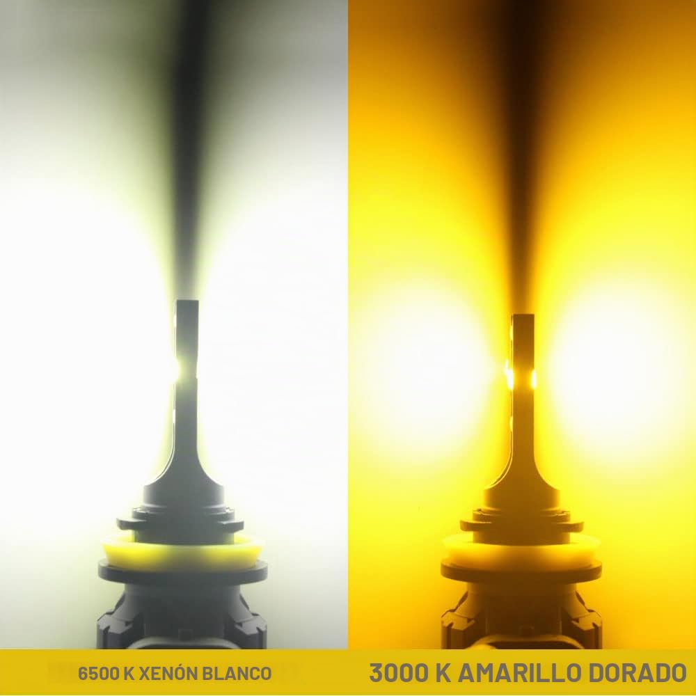 BMT xms H4 LED – 9003 HB2 LED faro para motocicleta, bombilla de carretera, cruce, 600% más brillante, 10000LM 6500 K, blanco brillante