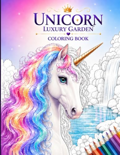 Unicorn Luxury Garden: Coloring Book (The Sweet Little Coloring Collection) image 2