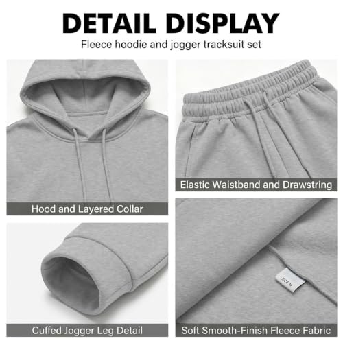 Mens Jogging Suits Oversized Sweatshirt Matching Set Two Piece Outfit - image 5