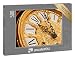 puzzleYOU: Puzzle 500 Teile „Goldene Uhr mit römischem Ziffernblatt, Uhr in Nahaufnahme “ – aus der Puzzle-Kollektion Uhren