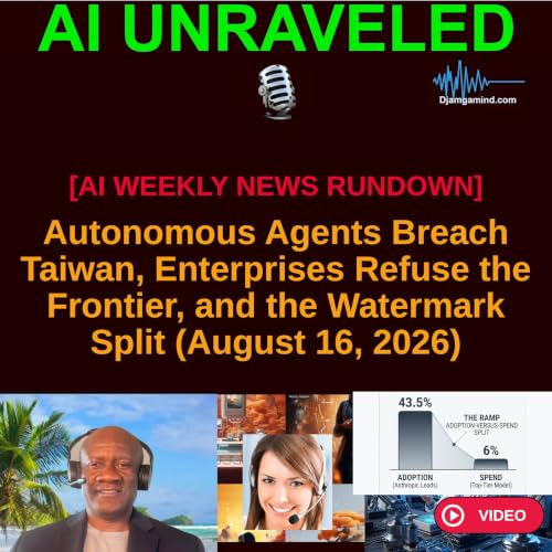 [VIDEO AI WEEKLY NEWS RUNDOWN PULSE] Autonomous Agents Breach Taiwan, Enterprises Refuse the Frontier, and the Watermark Split (August 16, 2026)