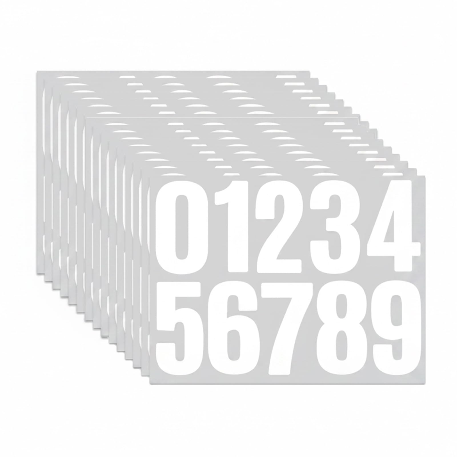 150 PCS Bin Numbers for Wheelie Bins, 4 Inch Self Adhesive Number Stickers 0-9, Large 4-Inch Number Stickers For Mailbox, Door, Address, Home, Garden, Outdoor Use