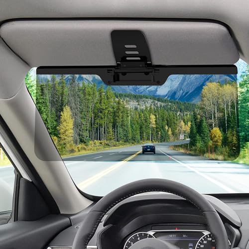 Woqucute Sun Visor Extender for Car, Upgraded UV400 Polarized Adjustable Visor Extender Sun Blocker Anti-Glare for Safe Driving, UV Protection, Stray Light, Universal for Sedan Van(1 Pack)