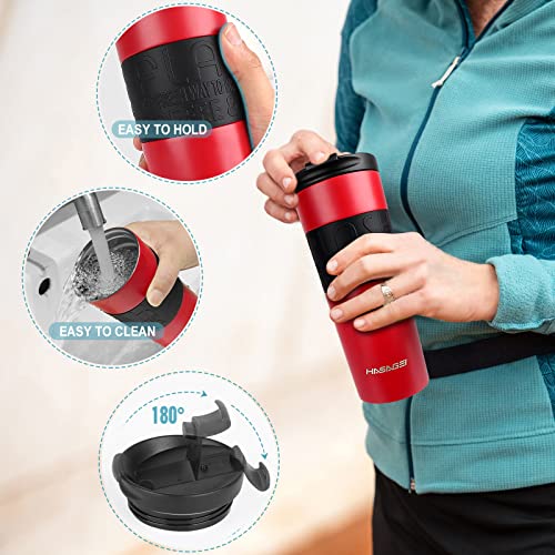 HASAGEI Travel Mugs for Hot Drinks 600ml Insulated Coffee Mug with Leakproof Lid BPA-Free Coffee Travel Mug - Image 3
