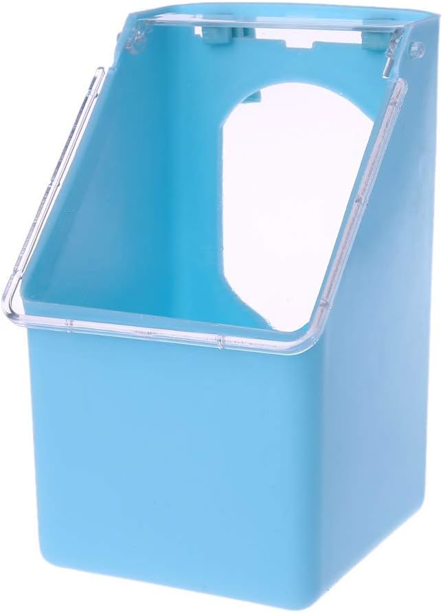 Hardli Pigeons Water Feeder, Hanging Cage Birds Parrot Food Dispenser,Drinking Pot Bird Cage Water Dispenser, Pet Pigeon Parrot Bird Poultry Supplies (Blue)
