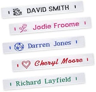 36 Woven Sew-in Name Labels, Name Tags, Name Tapes for School Clothing and Care Homes (Pack of 36)