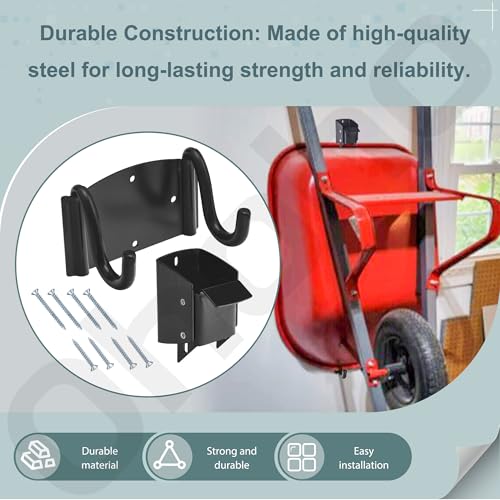 6 Cubic Foot - Wheelbarrows Front Brace 2006-86 for Tr-ue Temper Wheelbarrow | Wheelbarrow Axle Bracket for Most Wheelbarrows - by Ohoho