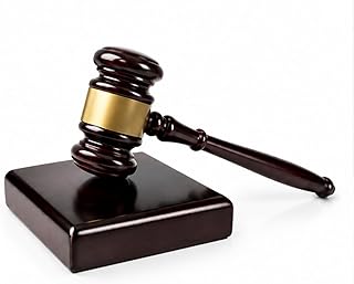 Wooden Gavel and Sound Block Set for Lawyers, Judges, and Chairmen of The Board - Perfect Desk Accessory for Local Club Presidents