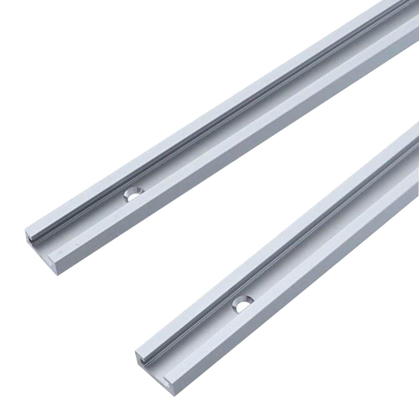 Szyny z rowkami T, szyny z rowkami T 30 mm, rowki T ze stopu aluminium, odpowiednie do narzędzi do obróbki drewna i pił stołowych(80cm)