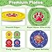 CHUNNIN 48Pcs Dog Paw Party Paper Plates for Dog Birthday Themed Party Supplies 7