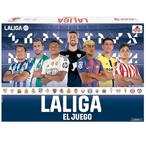 BORRAS - El Juego de LALIGA 25/26, Juego de Mesa de Estrategia basado en la EA Sports. El Juego de Mesa para Amantes del fútbol. Recomendado a Partir de 10 años, Partidas de 60´ (20440) | Ya disponible en tu tienda friki favorita! En mundofriki.es!