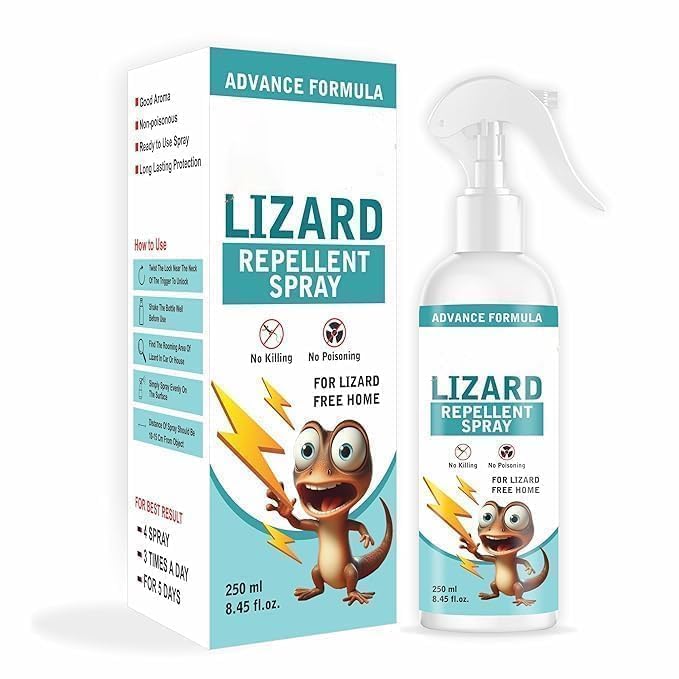 Natural Lizard Repellent Spray 200ml | Plant-Based Gecko & Lizard Repellent for Home | Chemical-Free Indoor & Outdoor Pest Control | Safe Around Kids & Pets (PACK OF 1)-image-36