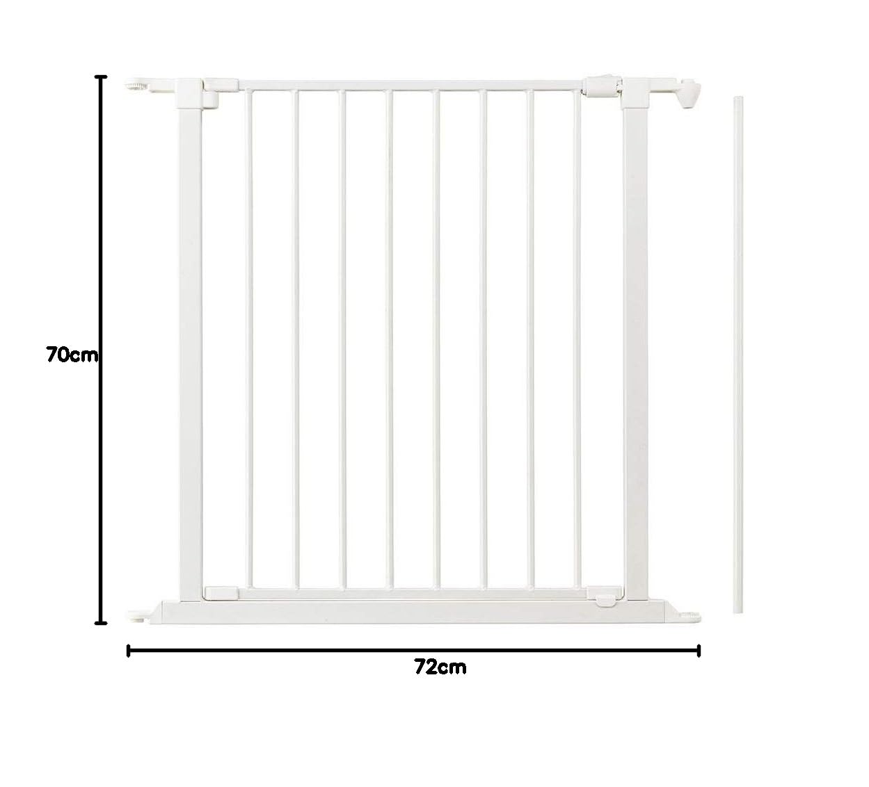 Safetots Pannello Barriera Metallica Per Caminetto - Estensione Multi-pannello - Larghezza 72cm - Colore Nero