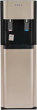 5 Gallon Water Dispenser Bottom Loading Water Dispensers with 3 Temperature Settings Handy Hot Cold Water Dispenser Safe Floor Standing Water Coolers for Home Office Use Gold