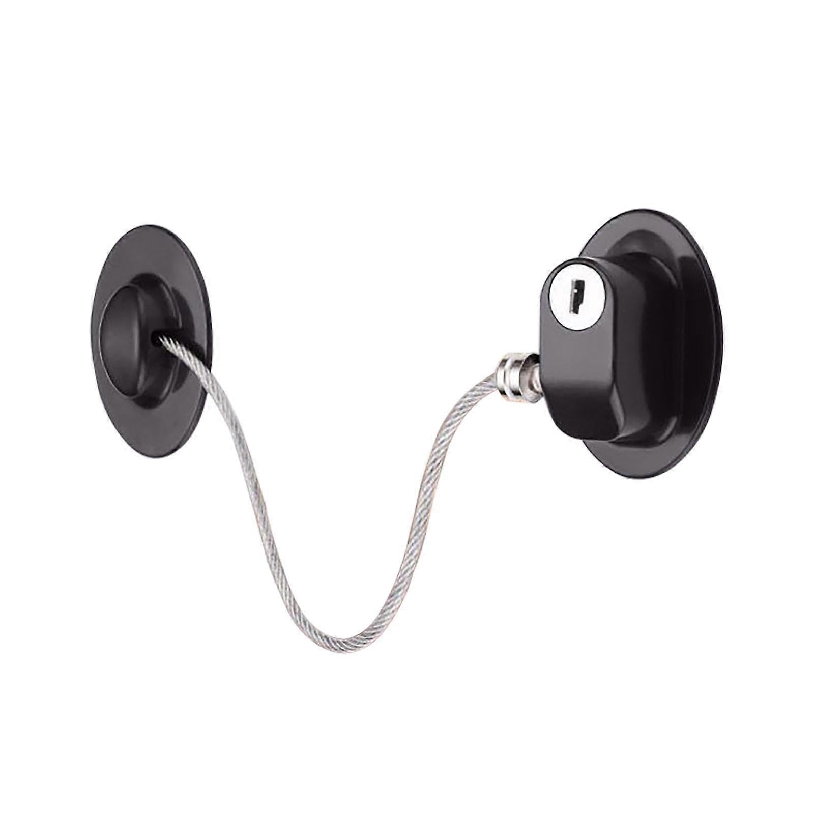 Childproof Safety Lock Window Lock for Office Home Child Safety Cabinet Lock Black