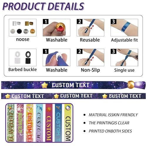 Variante de Aokizkdzsw pulseras personalizadas tela ajustables