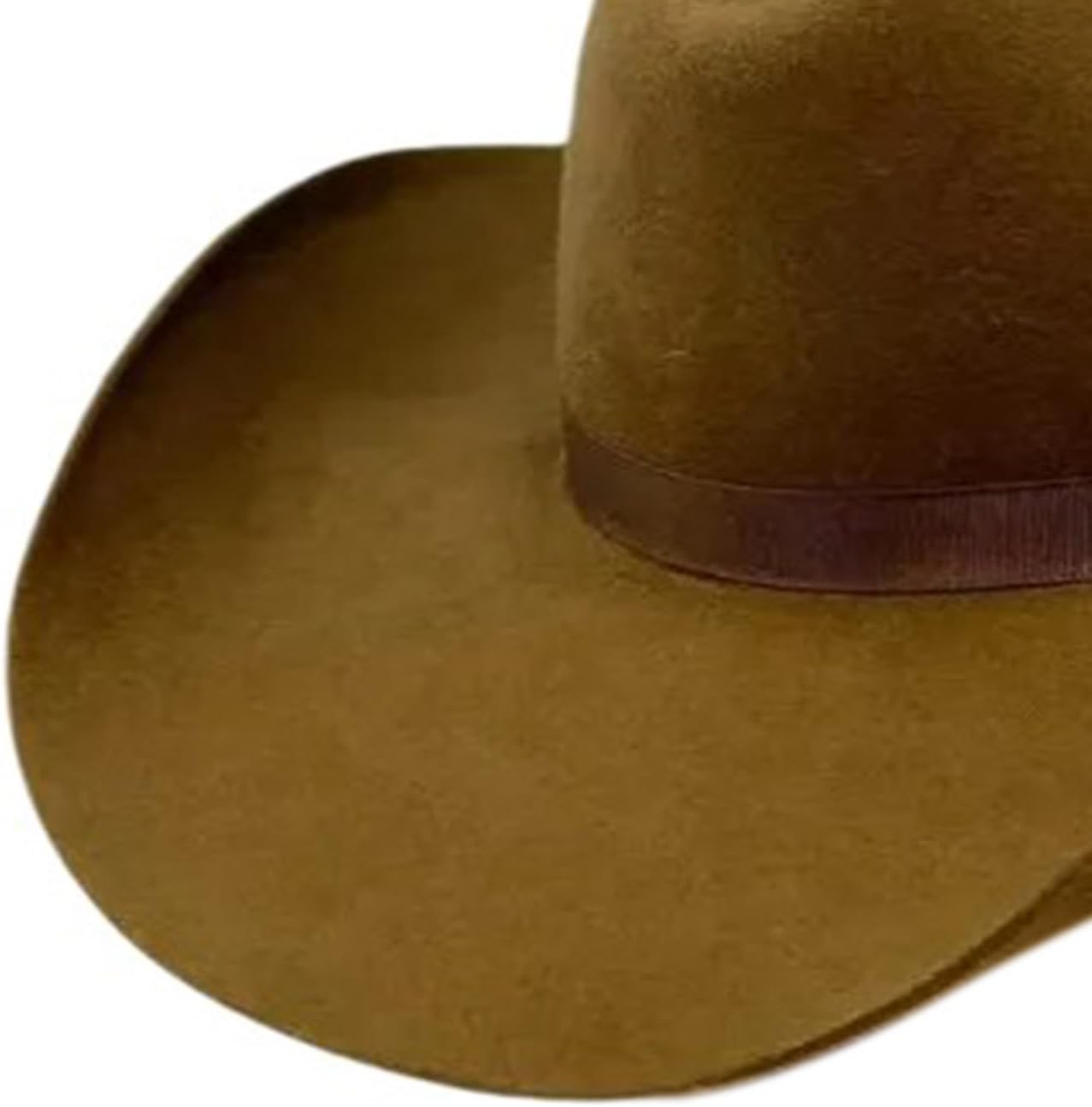 Wool Stylish Wool Western Wide Brimmed Hat for Women Men Photo Props Unisex Wear Camel
