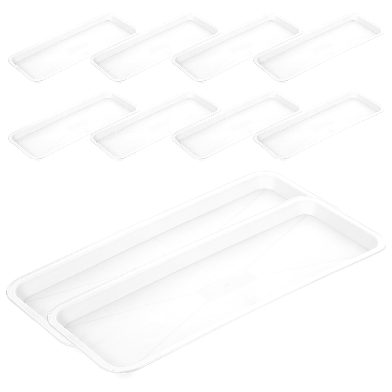 Plateau de fleur rectangulaire plastique PP SHINEOFI 10 pcs