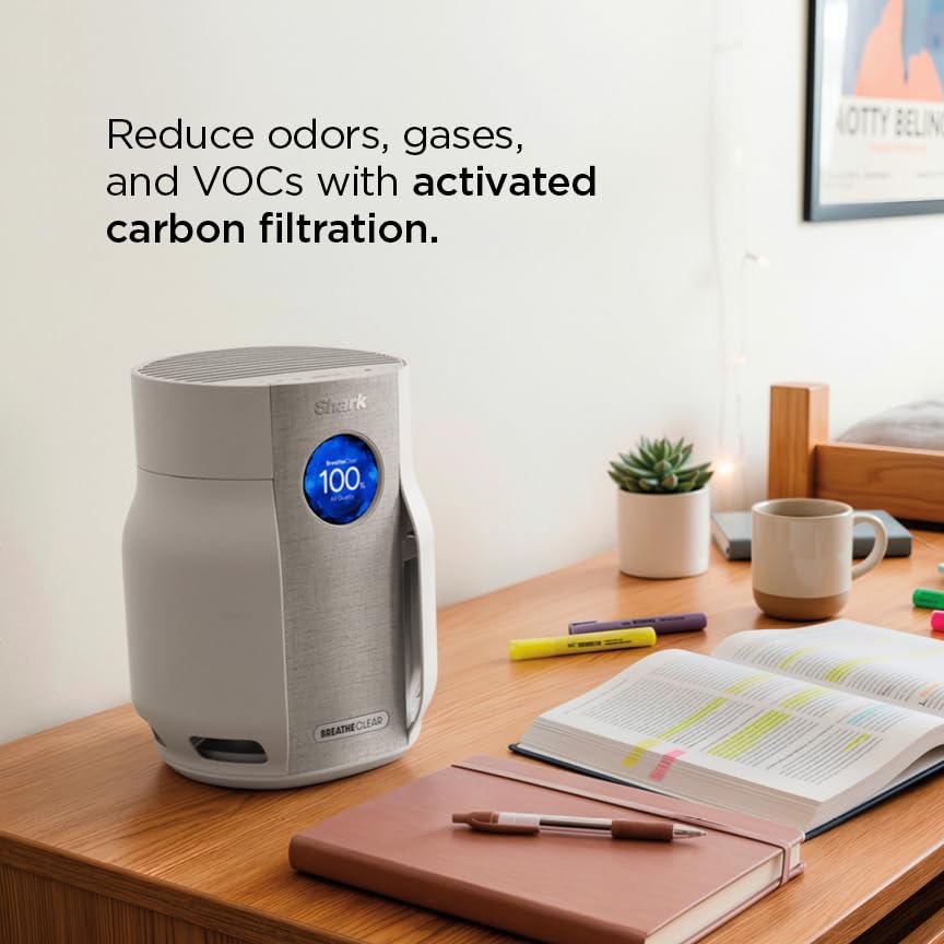Shark BreatheClear Compact Pro Smart Air Purifier, HP062, Dove - image 5