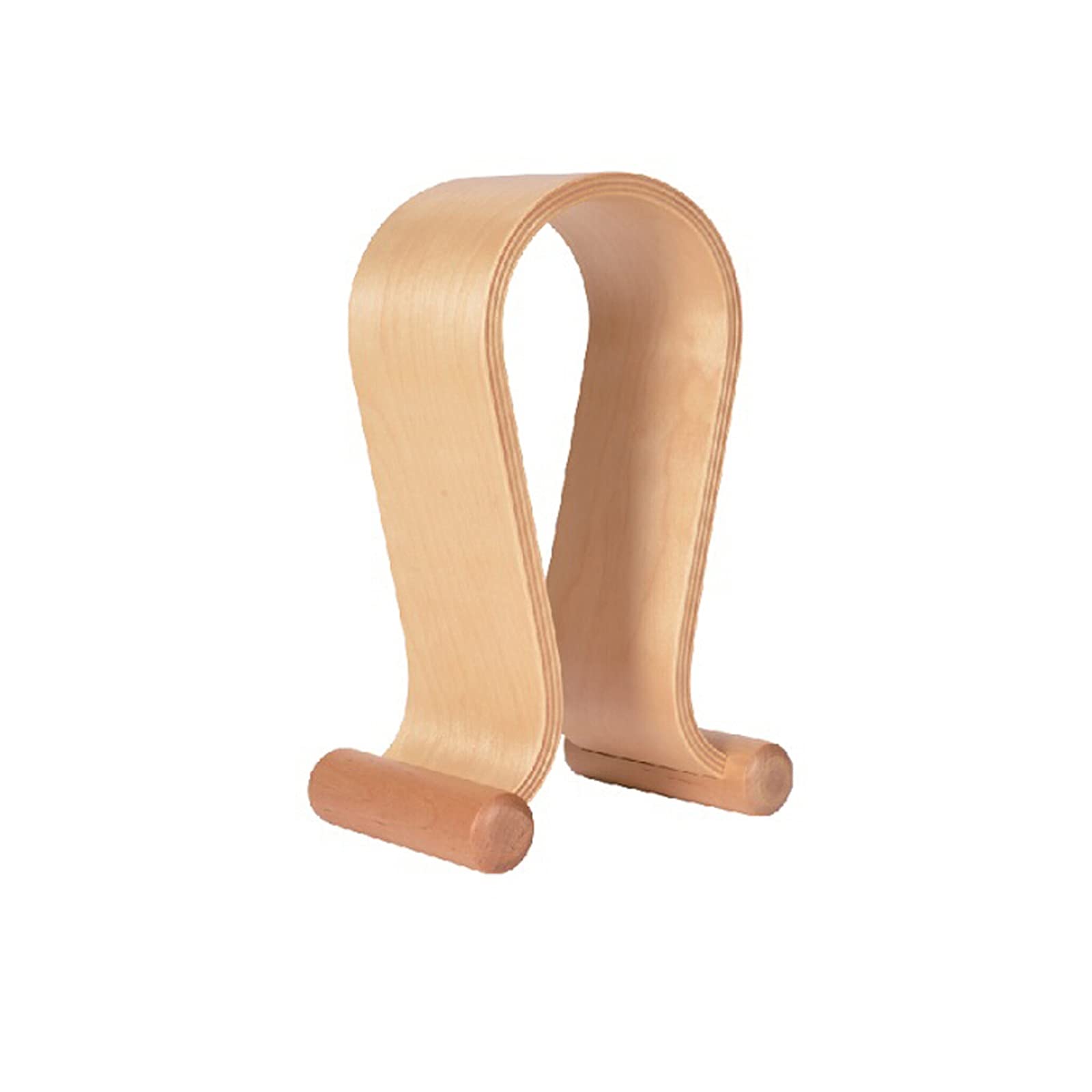 MRKU Headphone Stand Holder Headset Hook Hanger Desktop Wooden Simple Protection for PC Gaming in Internet Cafes
