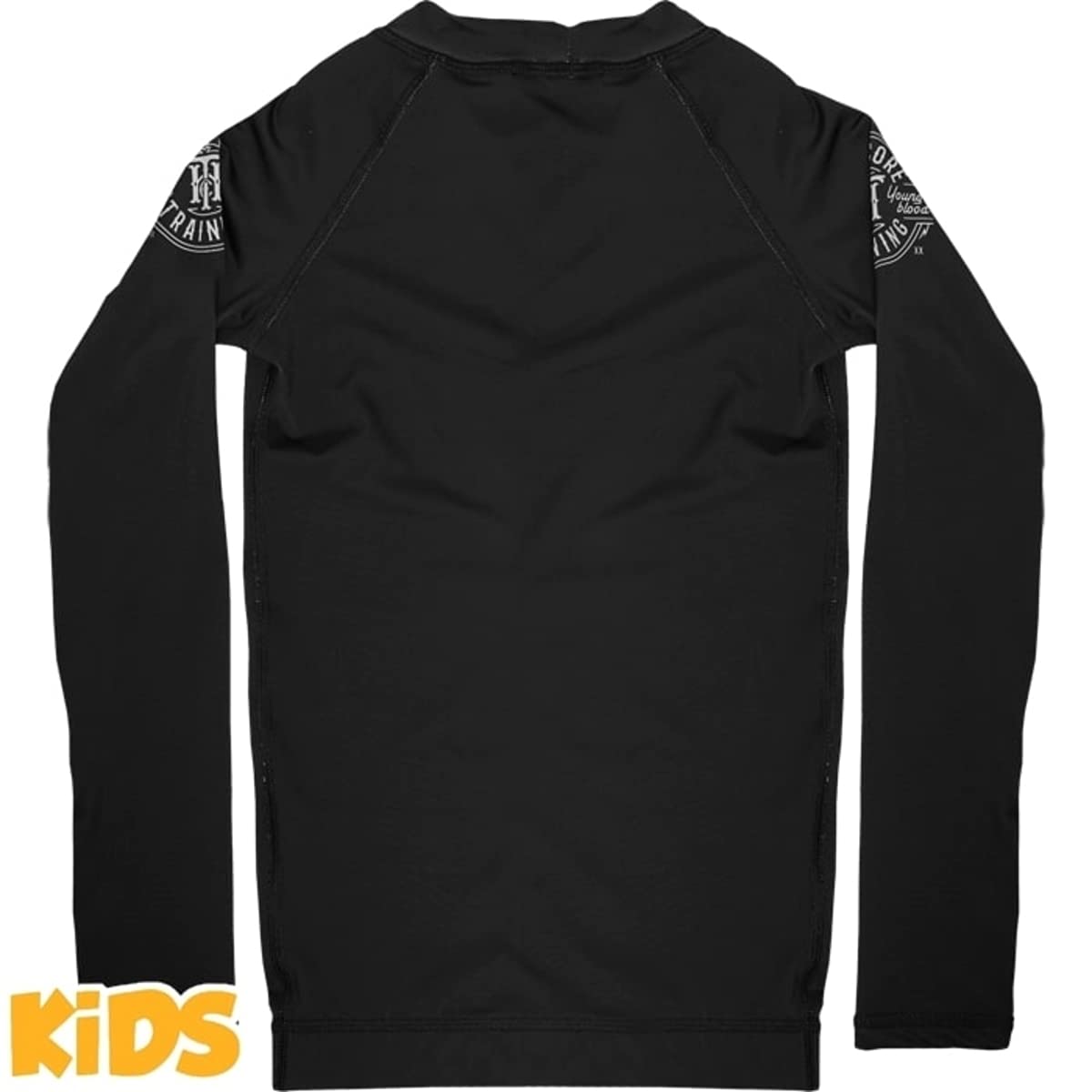 Hardcore Training Kids Rash Guard Camiseta de Compresión para Niños Unisex Manga Larga Artes Marciales BJJ Fitness Boxeo Ropa Deportiva