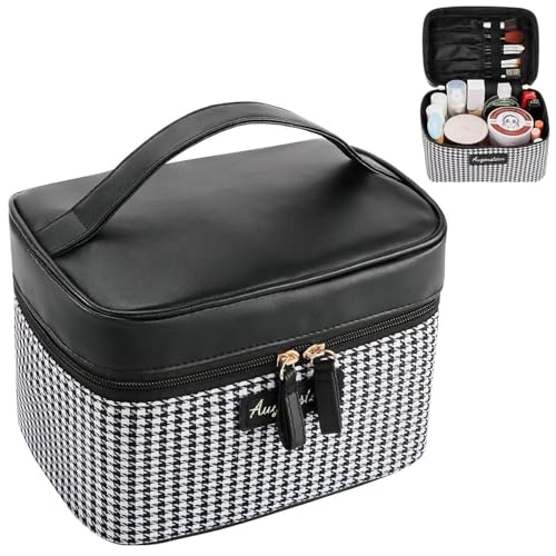 Image of Handcuffs Makeup Bag Cosmetic Organizer Toiletry Storage Pouch (Black)