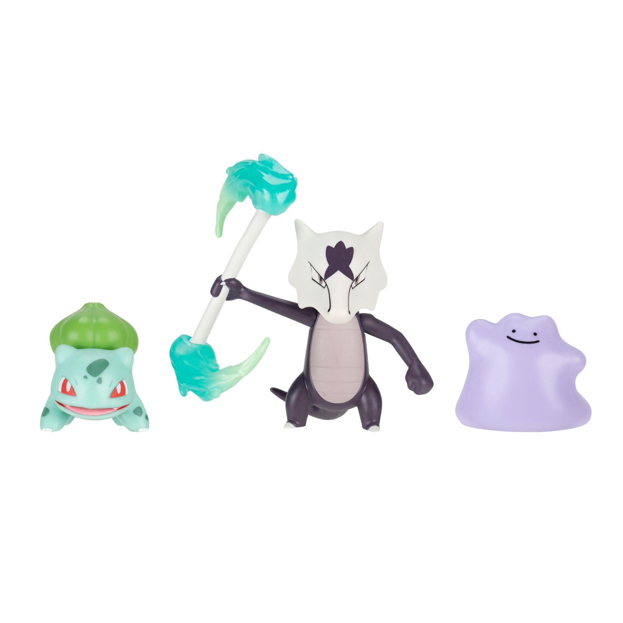 Pokémon Battle Figure 3 Pack - Bulbasaur, Ditto, Alolan Marowak — image 1