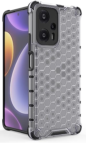 Image of Glasgow Back Case Cover Compatible with [ Poco F5 5G ] (Stylish Design) - Transparent