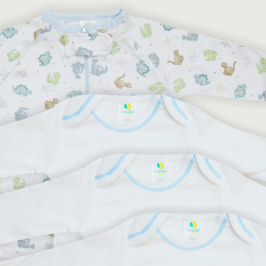 Spasilk 23-częściowy zestaw podstawowych wykładek dla niemowląt – ubrania dla noworodka – dla chłopców i dziewczynek – prezent na baby shower