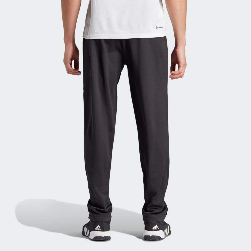 adidas Mens Game and Go Small Logo Open Hem Pants Casual - Black - Image 3
