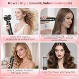 AVENHO 5 w 1 Airstyler Szczotka z Gorącym Powietrzem, Wielofunkcyjny Stylizator Włosów, Suszarka, Automatyczna Lokówka i Prostownica, Technologia Jonowa, Zapobiega Puszeniu, Zwiększa Objętość Fryzury