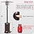 FDW Outdoor Patio Heater Tall Standing Hammered Finish Garden Outdoor Heater Propane Standing LP 41,000BTU CSA Certified Gas Steel w/Accessories, Bronze