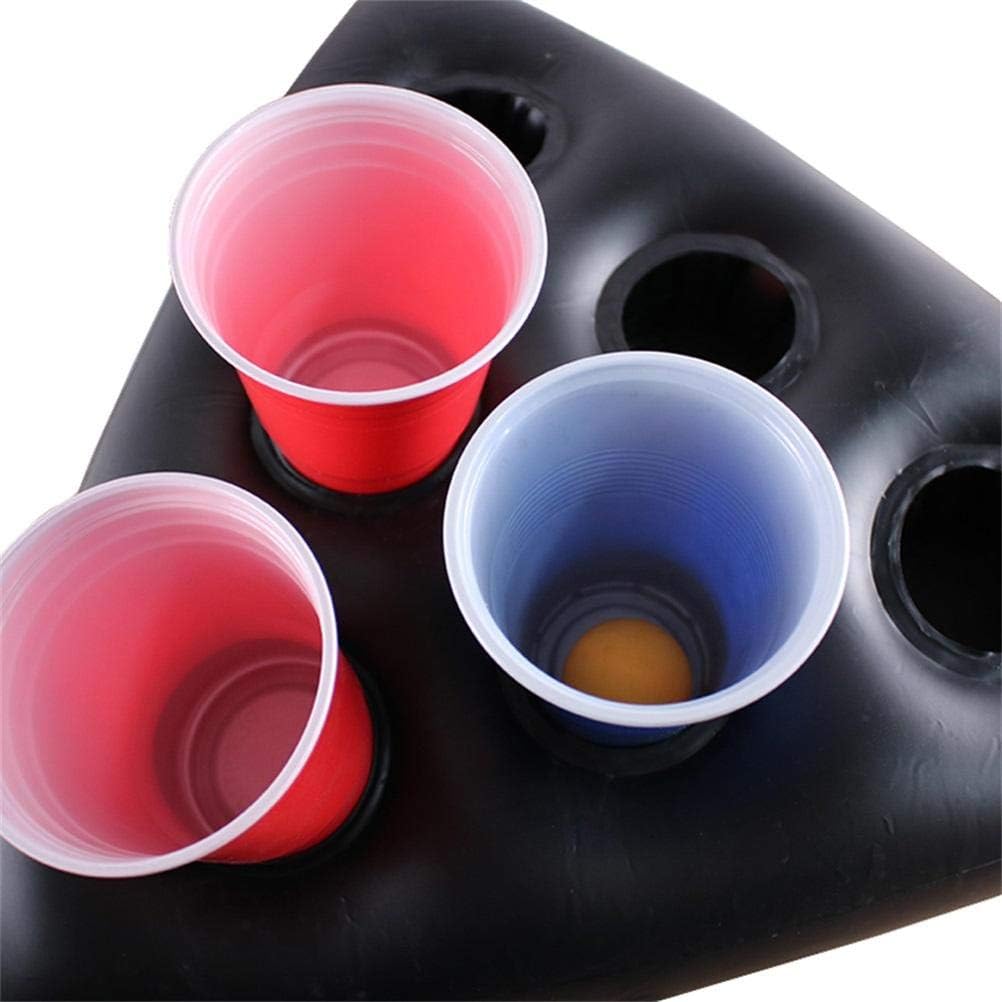 Inflatable Beer Pong Hat, Interactive Game Triangle Throwing Adult Drinking Games, Beer Pong Cups Fun Party Games for Parties Bars Swim Pool Party Supplies