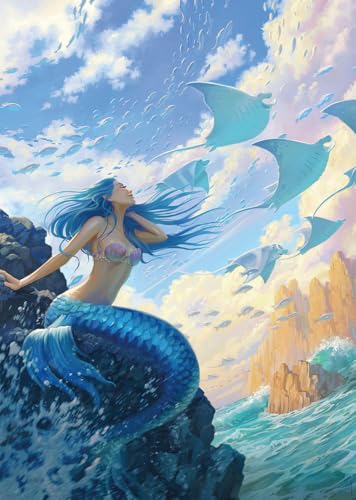 Puzzle 1000 pièces : Collection Fantastique Le ballet de la sirène Ravensburger Nathan - vue 2