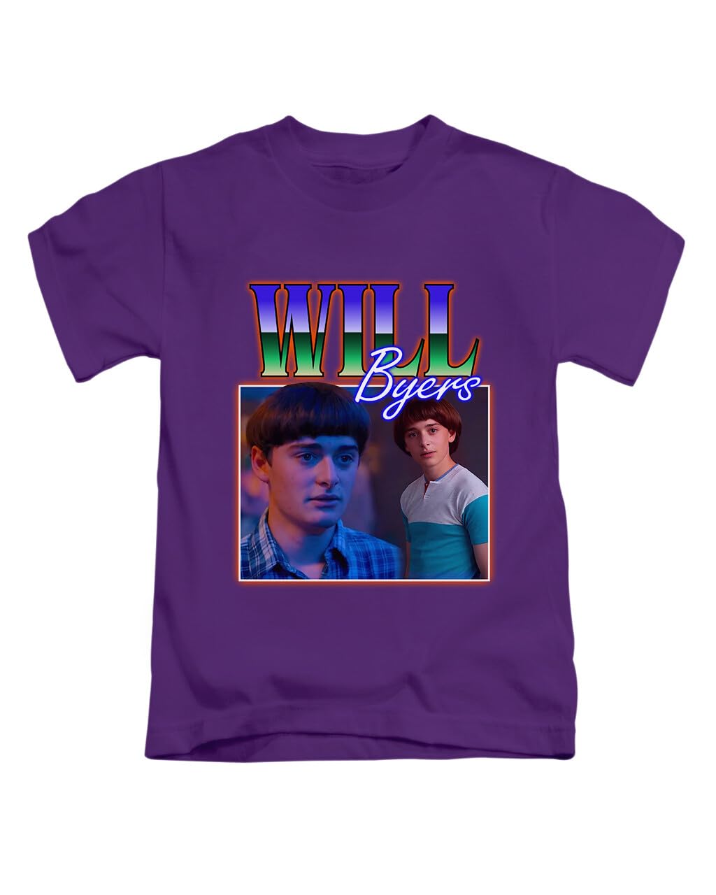 New Spirit Original Unisex Purple Will Byers Tee T-Shirt Funny T Shirt Top