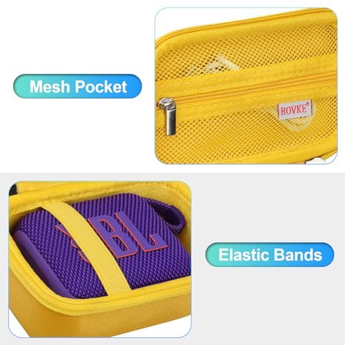 Housse JBL Go 4 pochette enceinte Bluetooth jaune transport rigide