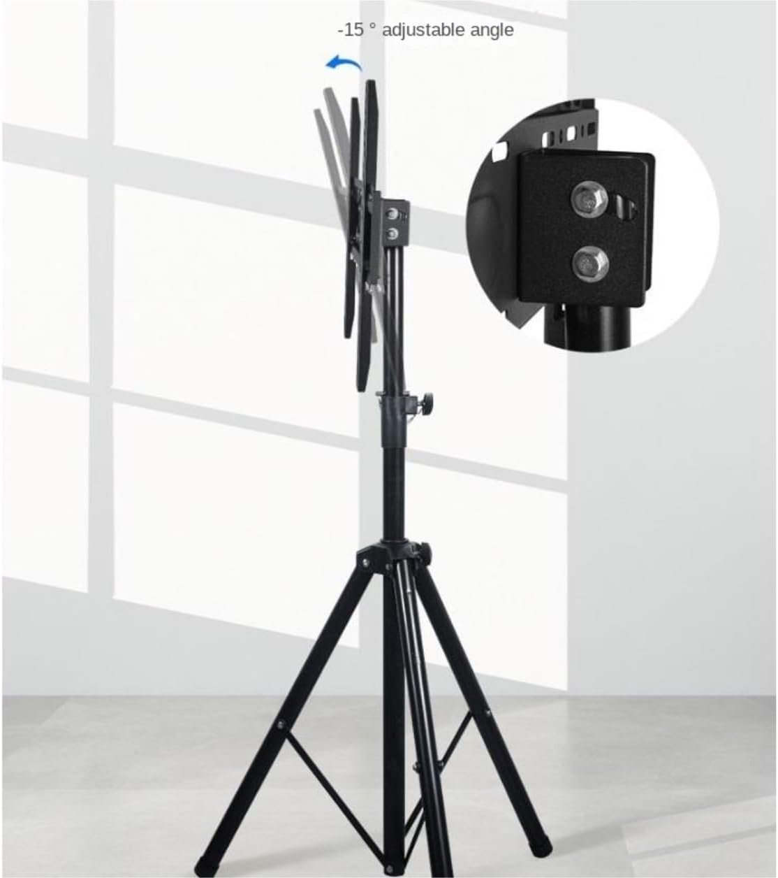 Tv Stand Bracket Foldable Tripod TV Stand for 32 to 55 Inch Screen Swievel TV Display Floor Stand, Portable Height Adjustable Mount Tv Stand Adjustable