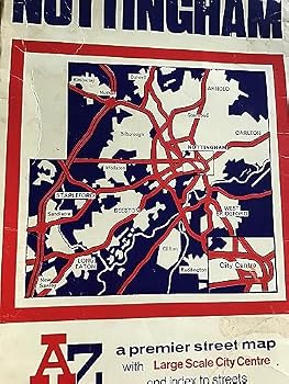 Map AZ Premier street map of Nottingham Book
