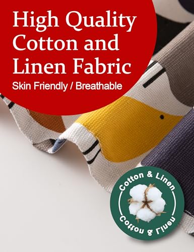 Image of Cozy Adjustable Cross Back Aprons for Women with Pockets Cotton Linen Cooking Kitchen Baking