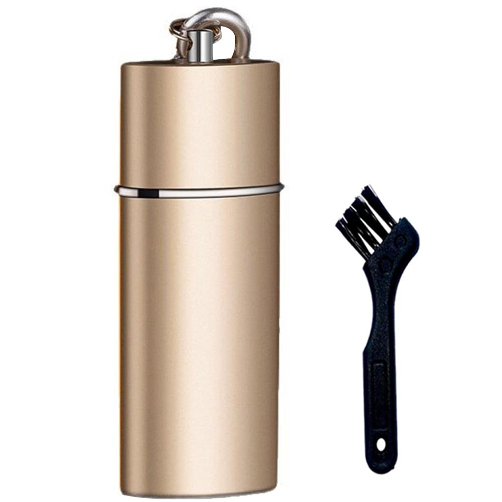 Cigarette Butt Disposal Box Fireproof Compact Ashtray Outdoor Portable Mini Practical with Lid for Camping