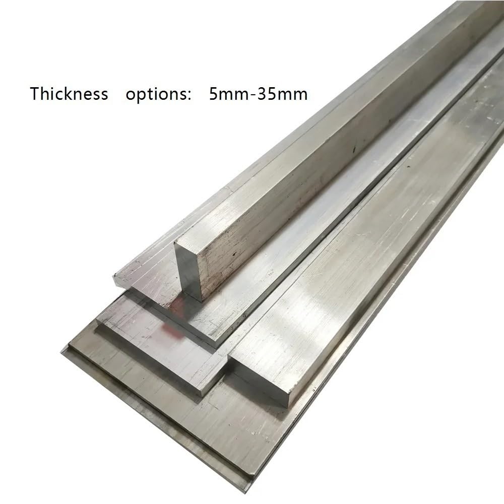 Lamiera in lega di alluminio 6061: lunghezza 100-500 mm, spessore 5-35 mm, piastra a barra piatta leggera e robusta(5x100x300mm)