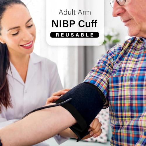 Image of OTICA Patient Monitor Reusable NIBP Arm Cuff - Size (Pediatric 18-26 Cm) | Reusable NIBP Cuff Bp Monitor Cuff for Multipara Patient Monitor (Not For Home BP Monitor)
