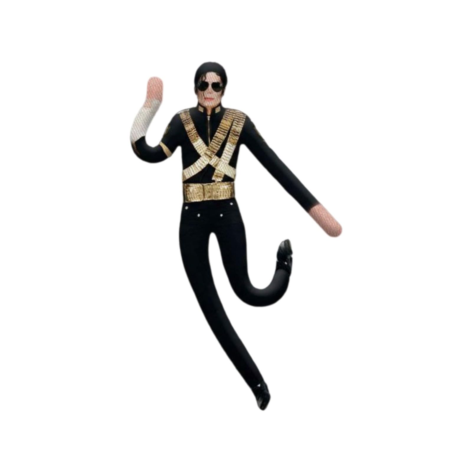 Michael Doll Plush Mj Pillow King of Pop Music Legend Plushies Pop Icon Inspired | the Limbs Are Movable Rock King Classic Plush Halloween Christmas Car Decorations (d)