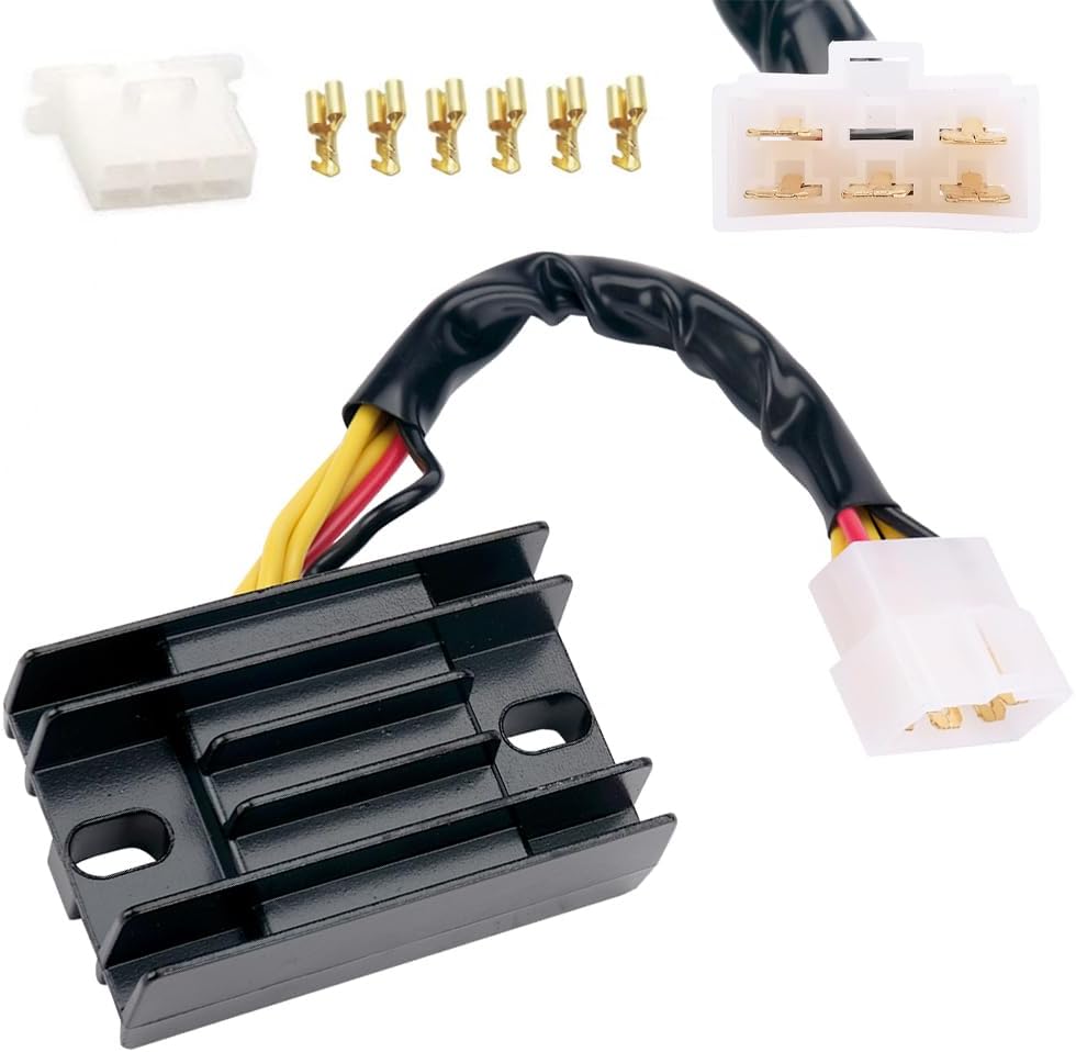 Replace 32800-19B00 YINNCKE Voltage Regulator Rectifier Fits for Suzuki DR-Z250 LT160E LT-F160 160CC LT-250 LT-F250 2WD LT-4WD LT-F4WDX 250CC LT-300F 300CC King Quad Runner 32800-19B10