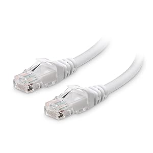 Cable Matters 10Gbps Snagless Cat 6 Ethernet Cable - 75ft, Cat 6 Cable, Cat6 Cord, Ethernet Cord, White