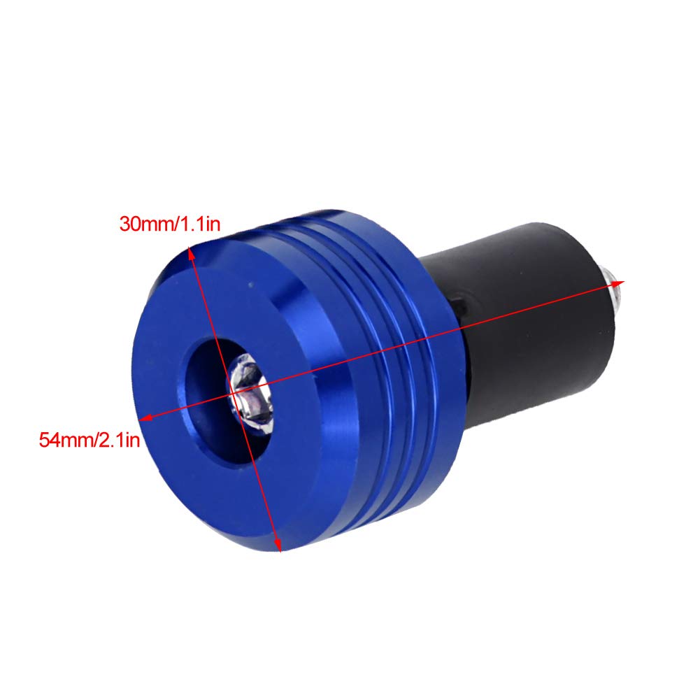 1 Paire Embouts De Guidon Moto 22mm En Alliage Aluminium - Bouchons Capuchons Poignées Argent