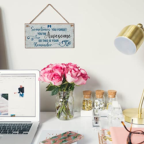 Yankario Inspirational Gifts For Women Friends Female Coworkers, Unique Birthday Gifts Thank You Gift Encouragement Gifts For Friends Bestie Girls, You Are Awesome Decor Sign 12"×6" #TOP5